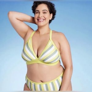 Women's Triangle Bikini Top/bottom- Kona Sol Yellow Plus